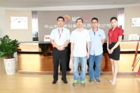 东升镇生产力促进中心主任来园参观考察