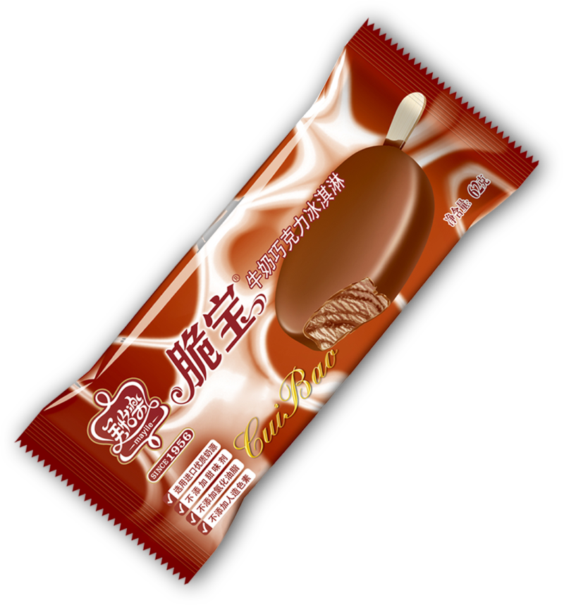 脆宝牛奶巧克力冰淇淋