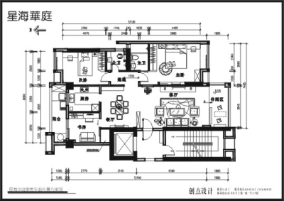 星海华庭现代简约三房二厅家居装饰